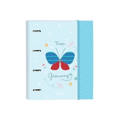 BlackFit8 Папка с пръстени BlackFit8 Keep Growing A4 Светло син (27 x 32 x 3.5 cm)