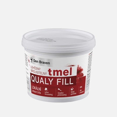 Den Braven Lehčený brousitelný tmel bílý Varianta: Lehčený brousitelný tmel , kelímek 250 ml, bílý