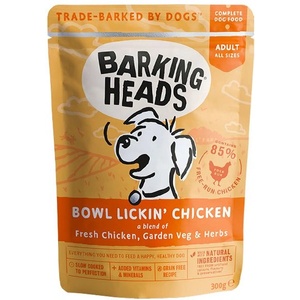 Barking Heads & Meowing Heads Bowl Lickin’ Chicken GRAIN FREE 300 г