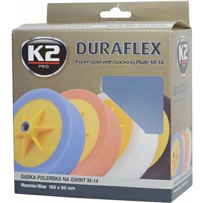 K2 l641 DURAFLEX LEŠTÍCÍ HOUBA S ÚCHYTNÝM TALÍŘEM 150 x 50 mm