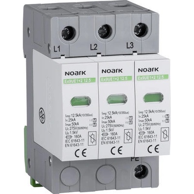 NOARK Ex9UE1+2 12.5R 3P 275 - Svodič přepětí, tř. 1+2(B+C),Iimp=12,5 kA, 3pól (103339)