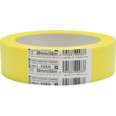 Mako Basic lepiaca páska zakrývacia hladký krepová 3 dni do 60 °C 30 mm x 50 m