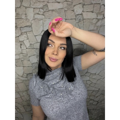 Mikádo paruka Ellie se síťkou černá