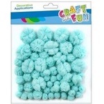 Craft with fun Decorative pompons blue 60pcs