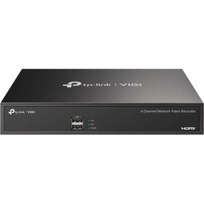 IP видеорекордер TP-Link VIGI NVR1004H, 4 канала, H. 265+/H. 265/H. 264+/H. 264, 1x SATA (до 16TB), 2x USB 2.0, 1x RJ-45, 1x HDMI, 1x VGA (NVR1004H)