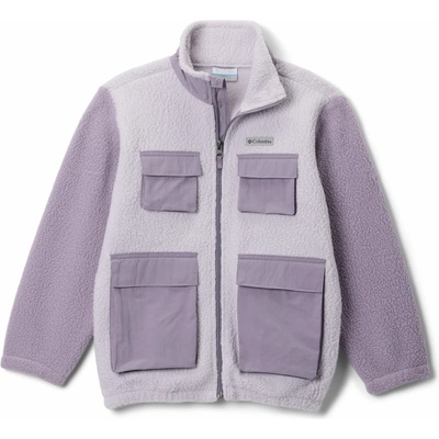 Columbia Детско поларено яке Columbia Kid's Jasper Ridge Pebbled Fleece Full Zip Fleece jacket - Lavender Pearl / Shale Purple (703-6680-0215)