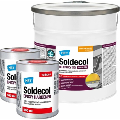 Het Soldecol HS EPOXY SG epoxidová pololesklá antikorózna na kov a betón 6 l biela