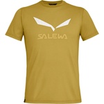 Salewa Мъжка спортна тениска Salewa Solidlogo Dry T-Shirt Sport shirt - Olive Oil - размер 52 (216-2734-1315)