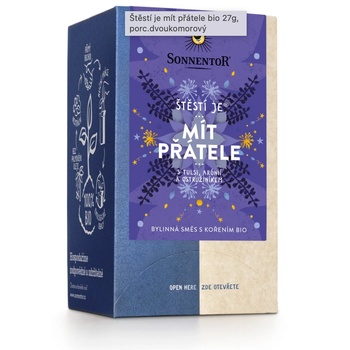 SONNENTOR - Щастието е да имаш приятели, пакетчета чай, био, 18 бр