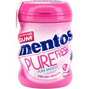 Mentos Pure Fresh дъвки с вкус на бабъл фреш кутия 30бр (60г)