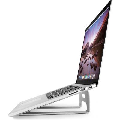 Twelve South ParcSlope - ергономична алуминиева повдигаща поставка за MacBook и iPad Pro (сребриста)
