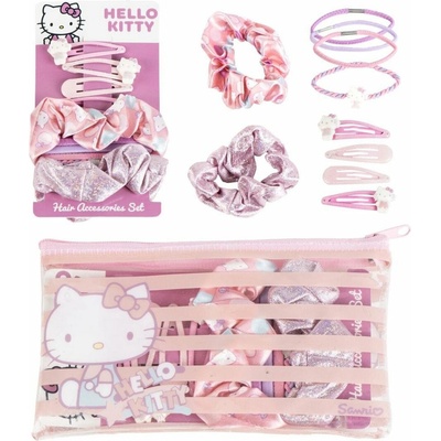 Cerda Sada vlasových doplňků s taštičkou Hello Kitty