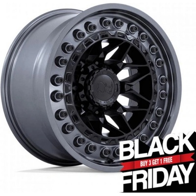 BLACK RHINO ALPHA 10x20 6x139,7 ET-18 matte black with gunmetal lip