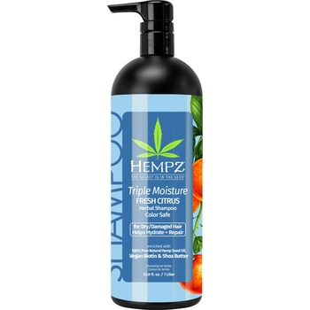 Hempz Triple Moisture Herbal Shampoo Шампоан за коса унисекс 1000ml