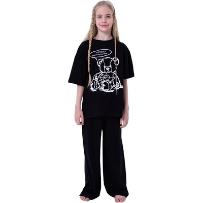 Winkiki Kids Wear Teddy Bear černé