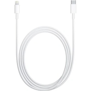  Кабел BeSmart за зареждане и данни, съвместим с Apple, USB-C към Lightning, 1 м, бял