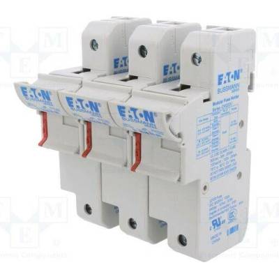 BUSSMANN CH223DU Zásuvka; 22x58mm; na přípojnici DIN; 125A; 690VAC; Póly: 3; IP20