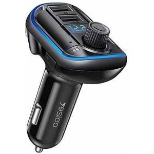  Bluetooth FM трансмитер и зарядно за кола Yesido Y44