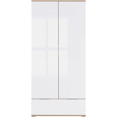 Bogdan Furniture Europe Гардероб zele szf2d1s-e20, дъб вотан/бял гланц