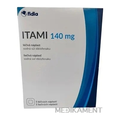 ITAMI 140 mg Liečivá náplasť 5 ks