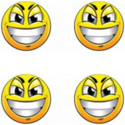 Samolepky živicové 3D Smile 4ks AutoZulu