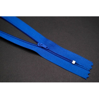 Nedeliteľný jemný plastový špirálový zips (veľkosť číslo 3) rôzne farby - dĺžka 12 cm - 60 cm 20 cm Kobaltová modrá