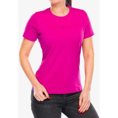 Bavlnené tričko dámske Norrona 29 Cotton Viking T Shirt festival fuchsia