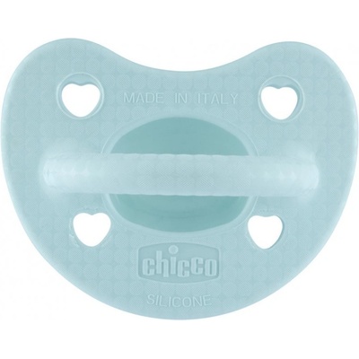 Chicco dětský silikon dudlík physio luxe modrá