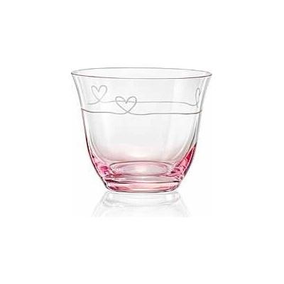 Crystalex Diamond heart svietnik 80 mm