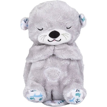 Chipolino Дишаща плюшена играчка Chipolino - С музика и светлина, видра, сива (PILD02505OTG)