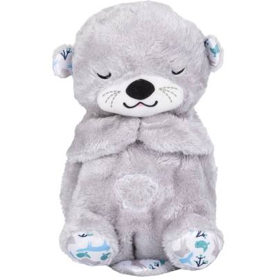 Chipolino Дишаща плюшена играчка Chipolino - С музика и светлина, видра, сива (PILD02505OTG)