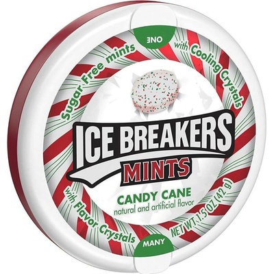 Ice Breakers mentolky s příchutí vánočního lízátka 42 g