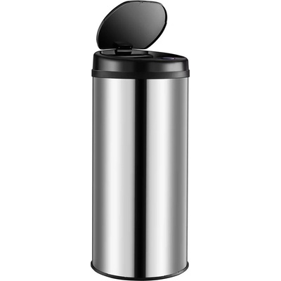 Deuba Bezdotykový odpadkový koš s USB 30 l - stříbrný