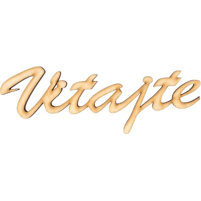 Drevený výrez nápis Vitajte 16,5 cm