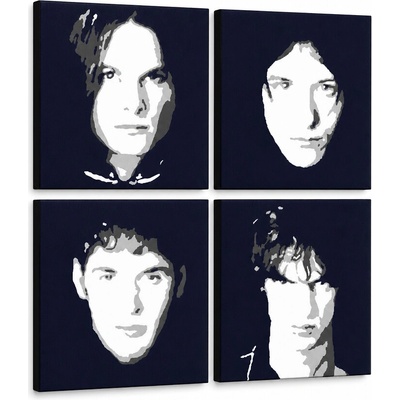 Ručne maľovaný POP Art obraz The Vervet - 60x60 cm