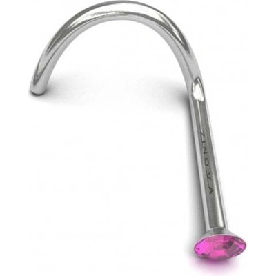 Piranha Titánový piercing do nosa Zinova veľkosť černá 1 x 6,5 mm