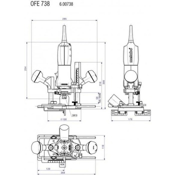 Metabo OFE738 (600738000)