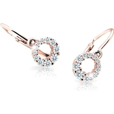 Cutie Jewellery dětské z růžového zlata C2154-10-X-4 bílá