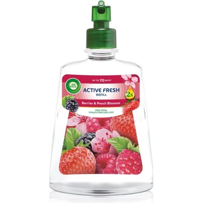 Air Wick Active Fresh Berries & Peach Blossom ароматизатор за въздух пълнител 228ml