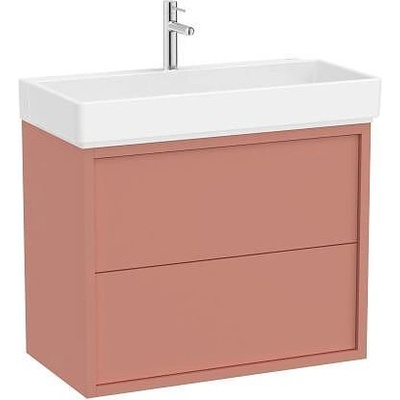 Roca Долен шкаф Unik с две чекмеджета и умивалник 800 mm, светла теракота (A852033560)