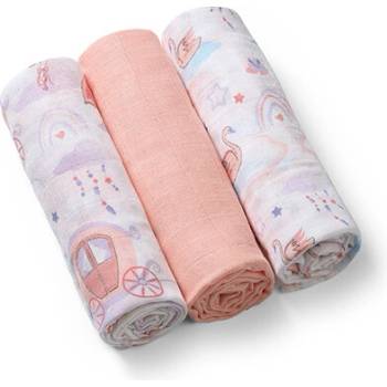BabyOno mušelínové Super soft Princezná 3 ks