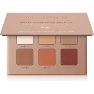 SOSU Cosmetics Matte Eyeshadow Palette палитра сенки за очи цвят Warm 6x1.3 гр