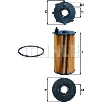 Olejový filter MAHLE ORIGINAL OX 354D (OX354D)