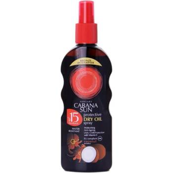 Cabana Sun Слънц. Сухо Олио Спрей Spf 15 Слънцезащитен продукт унисекс 200ml