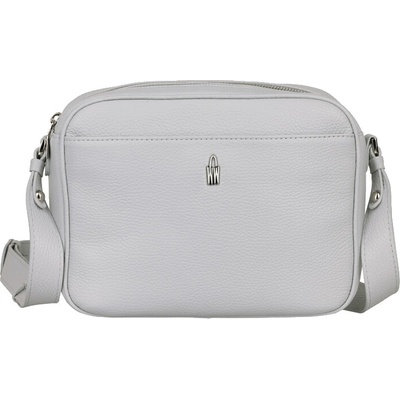 Wojewodzic Kožená kabelka sivá crossbody 31952/GS43