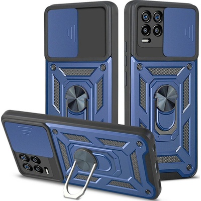 VSETKONAMOBIL 127057 RING CAMERA Kryt s držiakom pre Realme 8 / Realme 8 Pro modrý