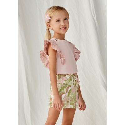 Mayoral kraťasy s kapsami a páskem PALMY zelená