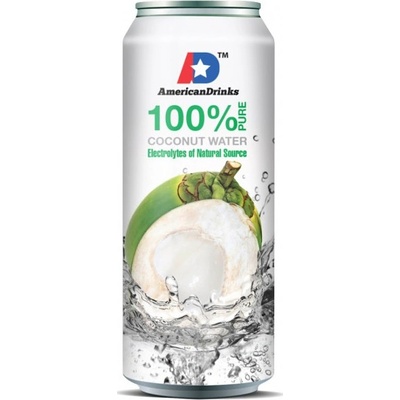 AmericanDrinks 100% pure Coconut Water 0,5 l