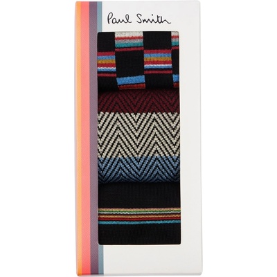 Paul Smith Чорапи Paul Smith 3-Pack AOP Socks Gift Box - Multicolour 1A
