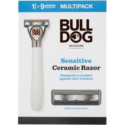 Bulldog Sensitive Ceramic Razor + 9 ks hlavic